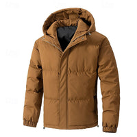 Leland | Men's Hooded Puffer Jacket with Thick Padding and Roomy Fit