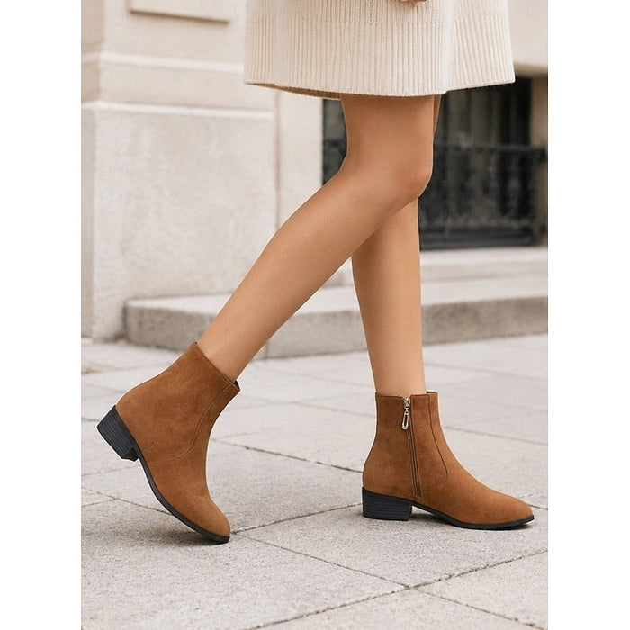 Hazel | Women's Ankle Boots with Low Block Heel and Tailored Shape