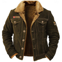 Cormac | Rugged Lined Winter Jacket in Army Green