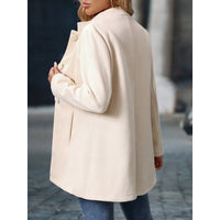 Ingrid | Women's Coat with Stand Collar and Button Front