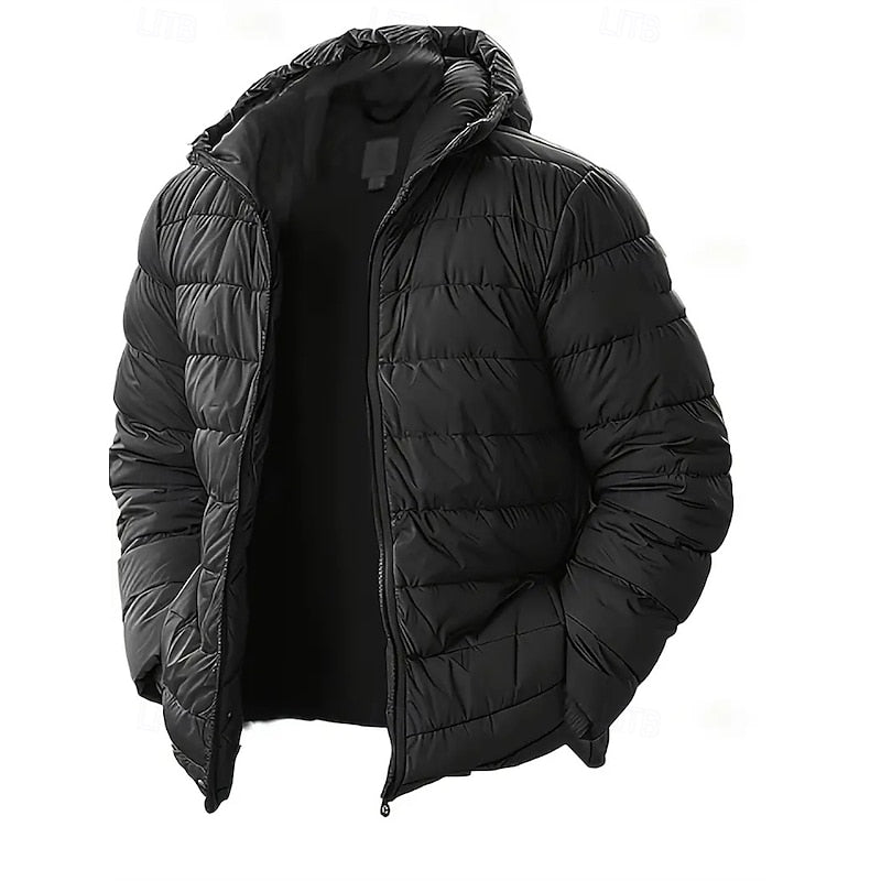 Nigel | Men's Hooded Puffer Jacket with Soft Padding and Neat Shape