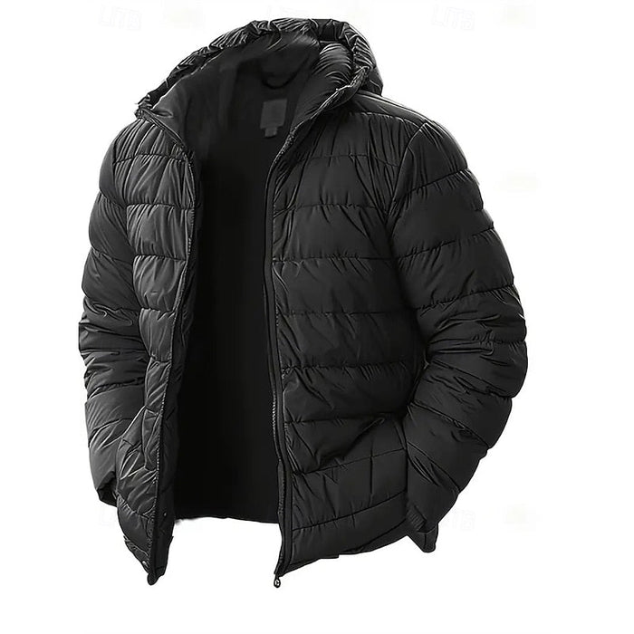 Nigel | Men's Hooded Puffer Jacket with Soft Padding and Neat Shape