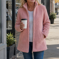 Angie | Women's Quilted Jacket with Fleece Lining and Longer Length