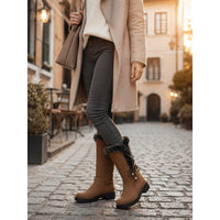 Meredith | Women's Knee High Winter Boots with Fur Trim and Warm Lining