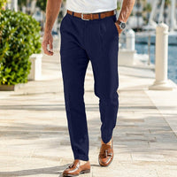 Reginald | Tailored Full-Length Trousers in Khaki