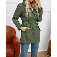 Esme | Women's Longline Utility Coat with Hood and Flattering Shape