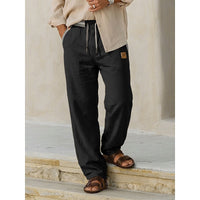 Hugo | Relaxed Drawstring Trousers in Beige