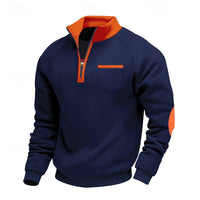 Jasper | Men's Quarter Zip Pullover with Stand Collar and Soft Feel