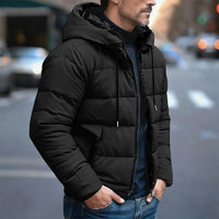 Lachlan | Men's Hooded Puffer Jacket with Quilted Body and Clean Shape