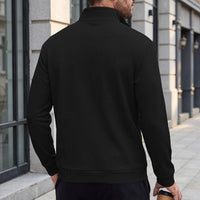 Grady | Men's Quarter Zip Pullover with Textured Knit and Classic Cut