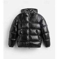Curtis | Men's Hooded Puffer Jacket with Quilted Panels and Clean Line