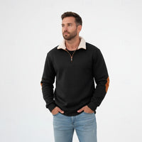 Clayton | Men's Quarter Zip Pullover with Standing Collar and Cosy Knit