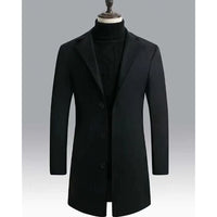 Chester | Refined Long Overcoat in Light Grey