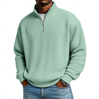 Nash | Men's Quarter Zip Pullover with Ribbed Texture and Easy Fit