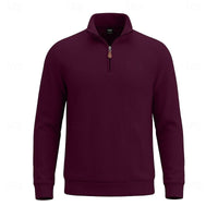 Grady | Men's Quarter Zip Pullover with Textured Knit and Classic Cut
