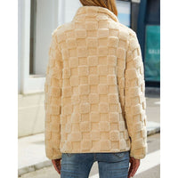 Rosabel | Women's Jacket with Stand Collar and Textured Finish