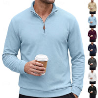 Grady | Men's Quarter Zip Pullover with Textured Knit and Classic Cut