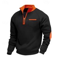 Jasper | Men's Quarter Zip Pullover with Stand Collar and Soft Feel