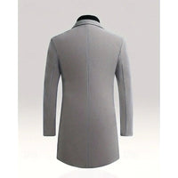 Chester | Refined Long Overcoat in Dark Grey