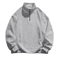 Grant | Men's Quarter Zip Pullover with Standing Collar and Soft Knit