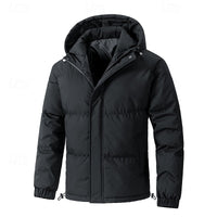 Leland | Men's Hooded Puffer Jacket with Thick Padding and Roomy Fit