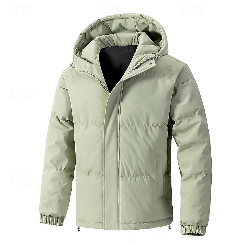 Leland | Men's Hooded Puffer Jacket with Thick Padding and Roomy Fit