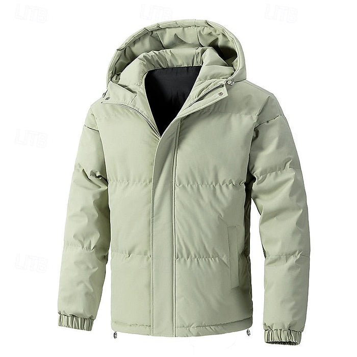 Leland | Men's Hooded Puffer Jacket with Thick Padding and Roomy Fit