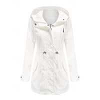 Esme | Women's Longline Utility Coat with Hood and Flattering Shape