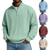 Nash | Men's Quarter Zip Pullover with Ribbed Texture and Easy Fit