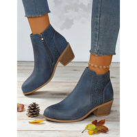 Adrienne | Women's Ankle Boots with Cutout Detail and Low Block Heel