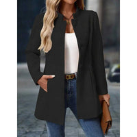 Ingrid | Women's Coat with Stand Collar and Button Front