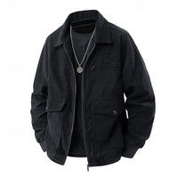 Roman | Textured Lapel Jacket in Grey
