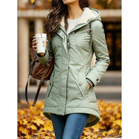 Imogen | Cosy Hooded Parka in Army Green